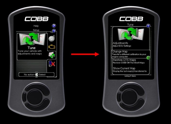 Cobb AP Flash Menu - Honda